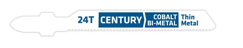 Century Drill And Tool Jig-Saw Blade 24t Bi-Metal 2-3/4 Length .040 Thickness Tang Shank