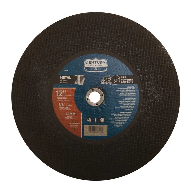 Century Drill And Tool Saw Blades High Speed 12 1/8 Thickness 20mm Arbor (Metal)