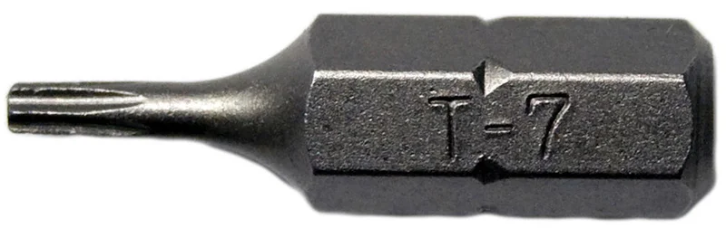 Century Drill And Tool Security Star Insert Bit T7 1 S2 Steel Screwdriver Bit