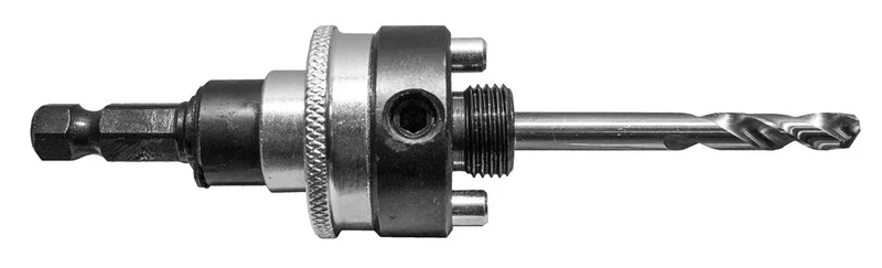 Century Drill And Tool Series B Hole Saw Arbor  5/8-18 Thread, 3/8 Shank, 3/8 Chuck