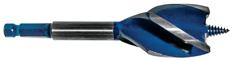 Century Drill And Tool Speed Cut Auger Bit 1-1/2 Overall Length 6 Flute Length 2-7/8 Shank 3/8