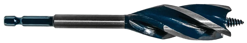 Century Drill And Tool Speed Cut Auger Bit 1 Overall Length 6 Flute Length 2-3/4 Shank 1/4