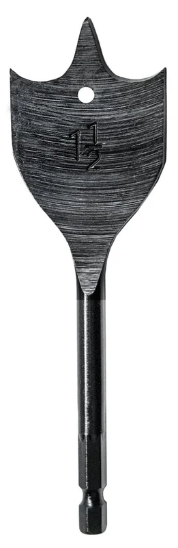 Century Drill And Tool Stubby Lazer Spade 1-1/2" X 4 Power Drive Shank 1/4