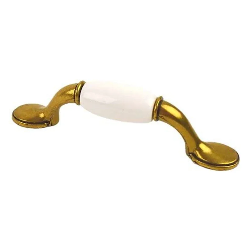 Century Yaletown 25333-BBWT Burnished Brass 3"cc Arch Pull Cabinet Handle