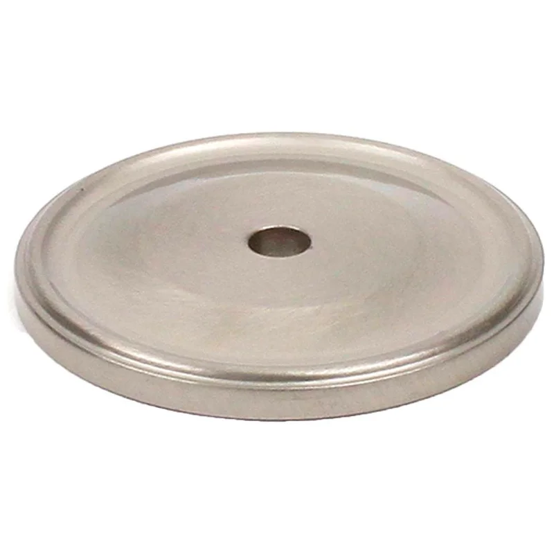 Century Yukon 1-1/2 Inch Diameter Cabinet Knob Backplate 16369-MSN Satin Nickel