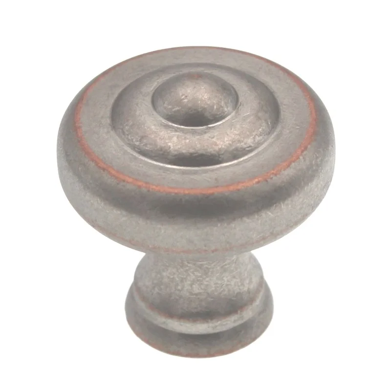 Century Yukon 18126-WNC Weathered Nickel Copper 1 1/4" Solid Brass Cabinet Knob