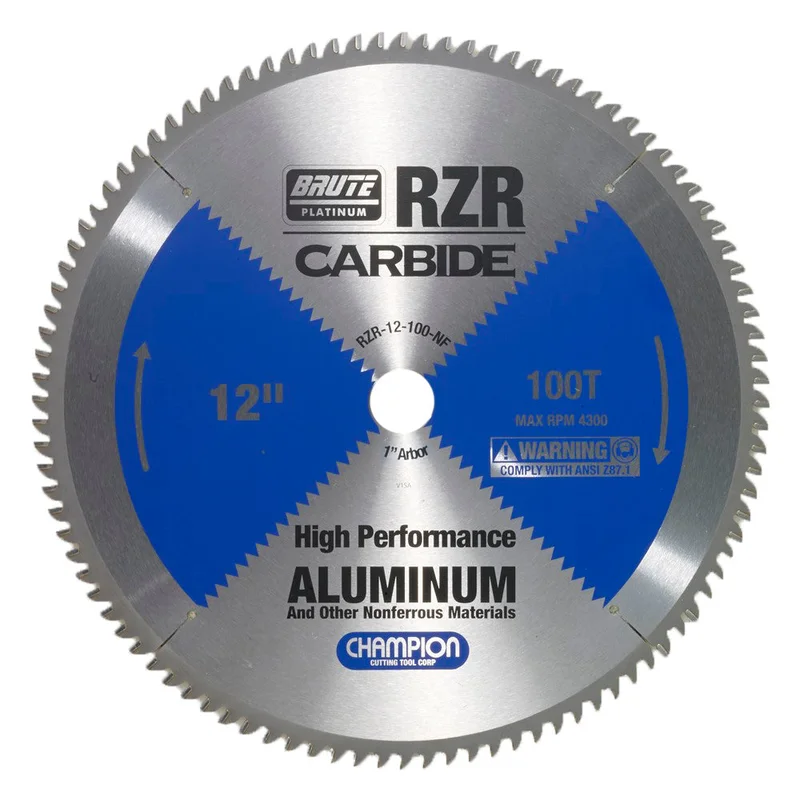 CHAMPION RZR-12-100-NF CARBIDE CIRCULAR SAW 12"X100TX1