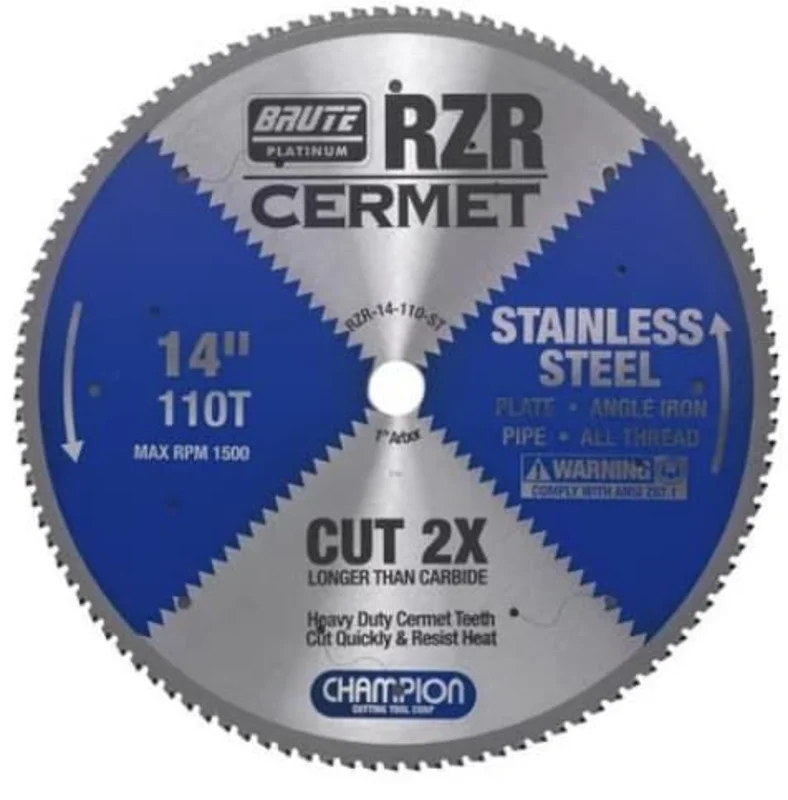 CHAMPION RZR-14-110-ST CERMET CIRCULAR SAW 14"110TX1