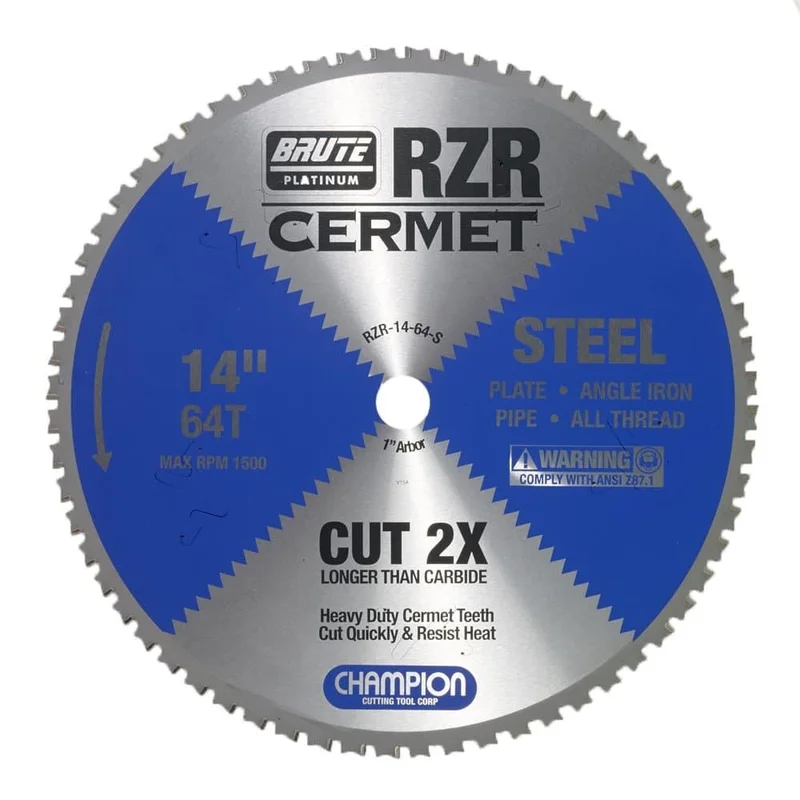 CHAMPION RZR-14-64-S CERMET CIRCULAR SAW 14"X64TX1"