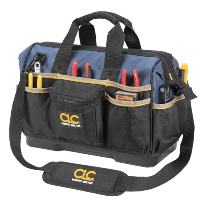 CLC PB1563 16 MOLDED BASE BIGMOUTH TOTE TOOL BAG 23 POCKET