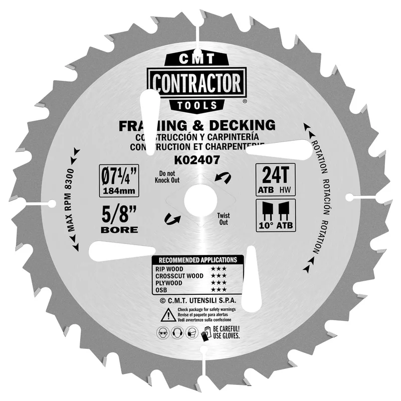 CMT K02407-X10 ITK CONTRACTOR FRAMING/DECKING 7-1/4" (10-PCS. BULK MASTERPACK)