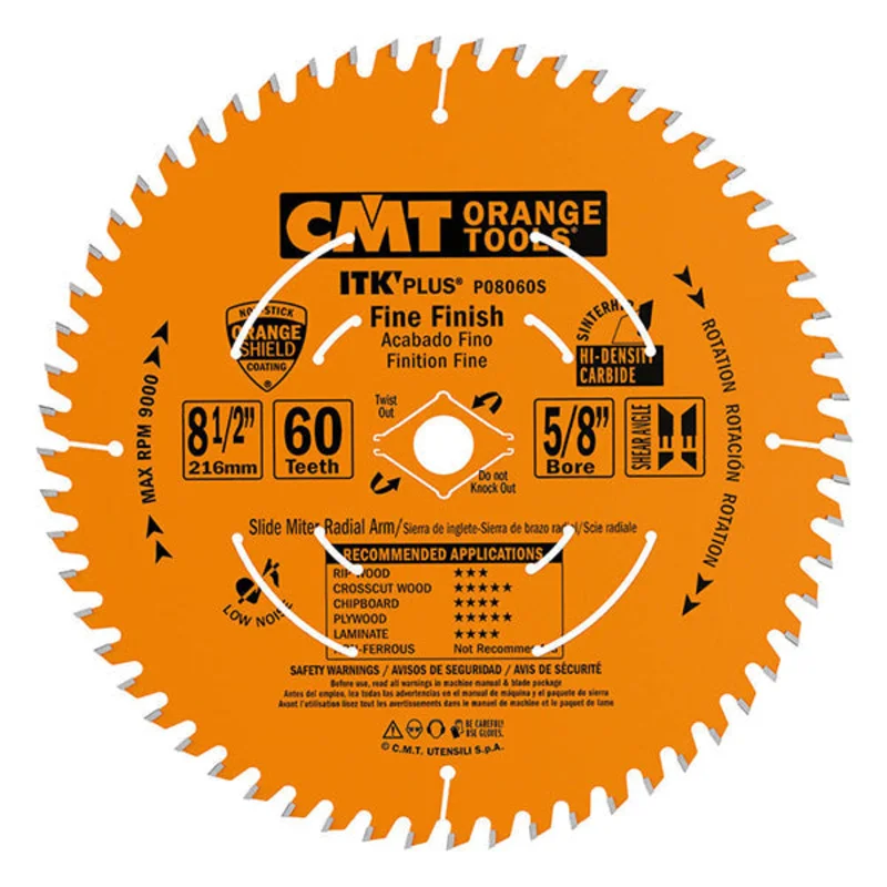 CMT P12042 ITK Plus General Purpose Saw Blade, 12 x 42 Teeth, 10 ATB+Shear with