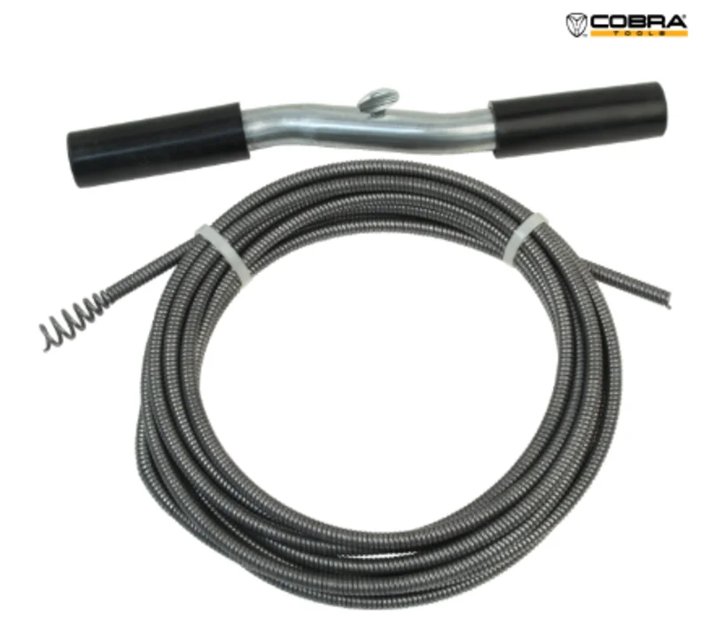 Cobra Plumbing Cable Drain Pipe Auger with Speed-Grip Handle