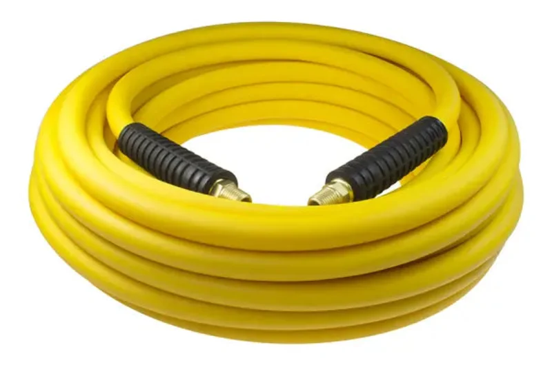 Coilhose YB61004Y Yellow Belly PVC Hybrid Hose, 3/8 ID x 100', 1/4" MPT