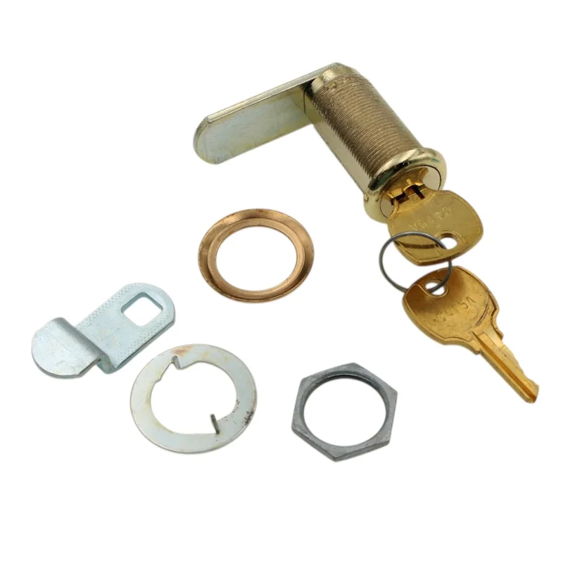 CompX National Cam Lock 1 7/16" Bright Brass Keyed Alike Stock Locks C8055-3