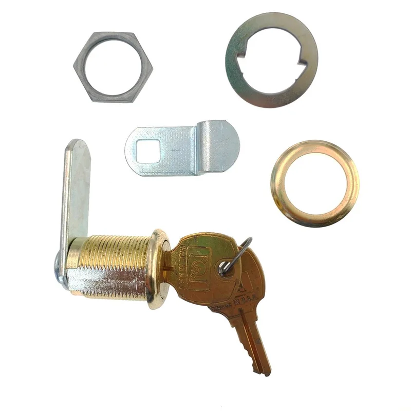 CompX National Cam Lock 15/16" Bright Brass Keyed Alike Stock Locks C8054-3