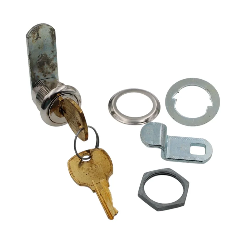 CompX National Cam Lock 5/8" Bright Nickel Keyed Alike Stock Locks C8052-14A