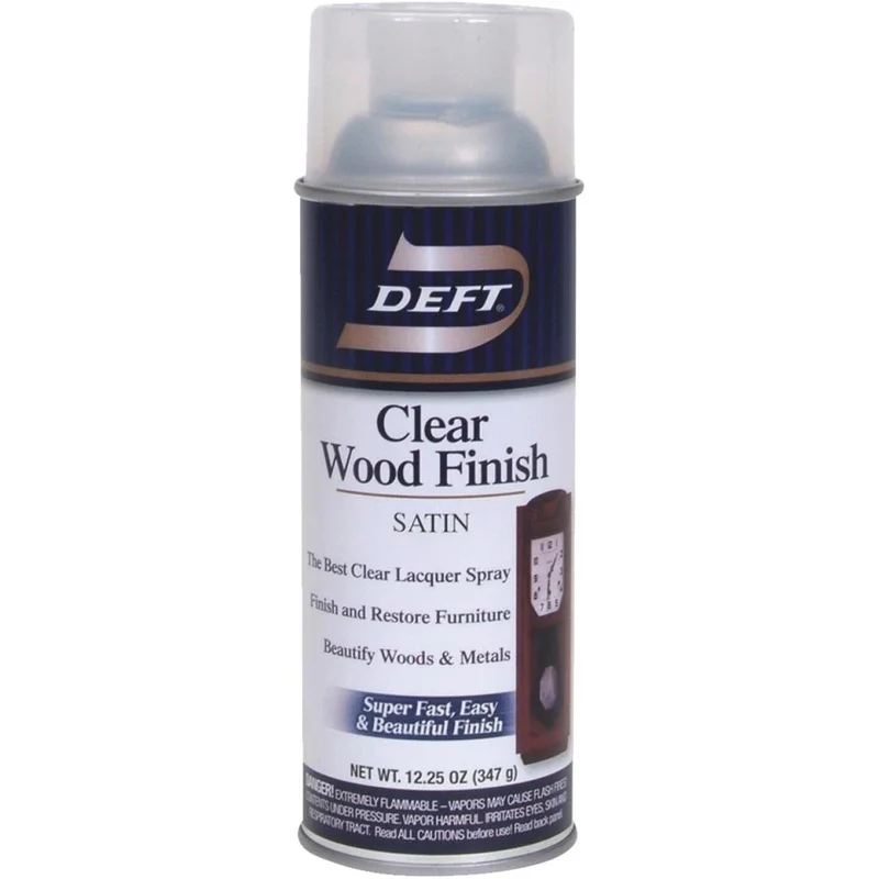 Deft 12.25 Oz. Satin Clear Wood Finish Interior Spray Lacquer