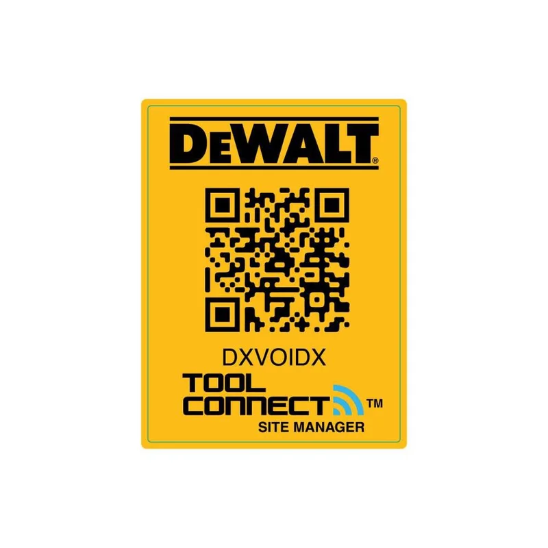 DeWalt DCE051 QR LABEL - LARGE NA113984