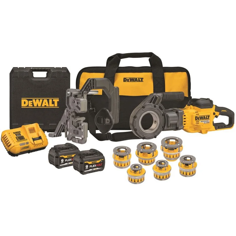 DeWalt DCE700X2K 60V FLEXVOLT PIPE THREADER KIT W/ HEADS