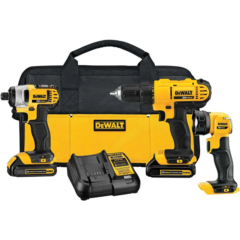 DeWalt DCK340C2 20V MAX LI-ION COMPACT 3TOOL COMBO KIT