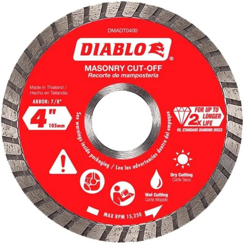 Diablo DB 4" DIAMOND TURBO MAS CUT OFF DMADT0400