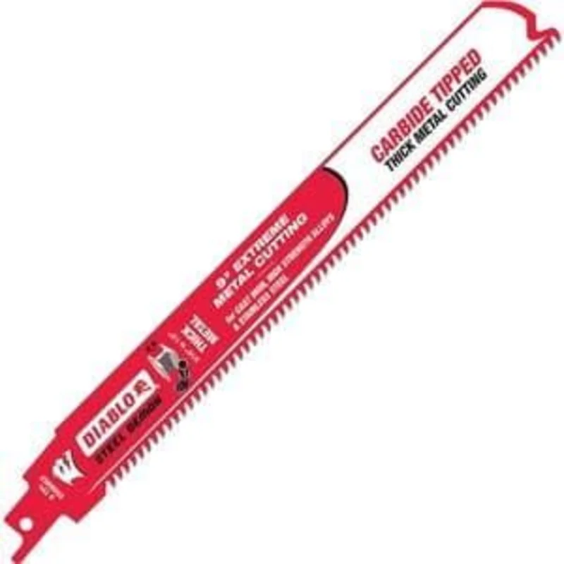 DIABLO DS0908CF 9in Steel Demon Carbide Recip Blades for Thick Metal Cutting