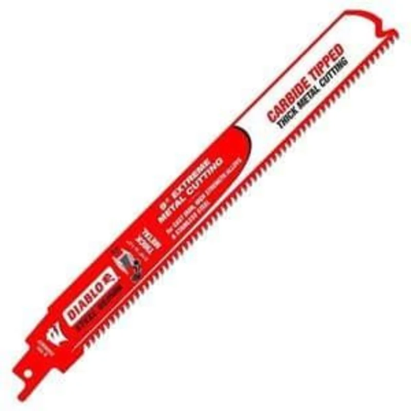DIABLO DS0908CF3 9in Steel Demon Carbide Recip Blades for Thick Metal (3/16in - 9/16in) Cutting (3 pk)
