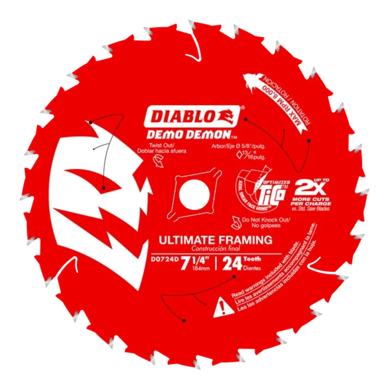 DIAD0724DA - 7-1/4 24T BULK DEMO DEMON