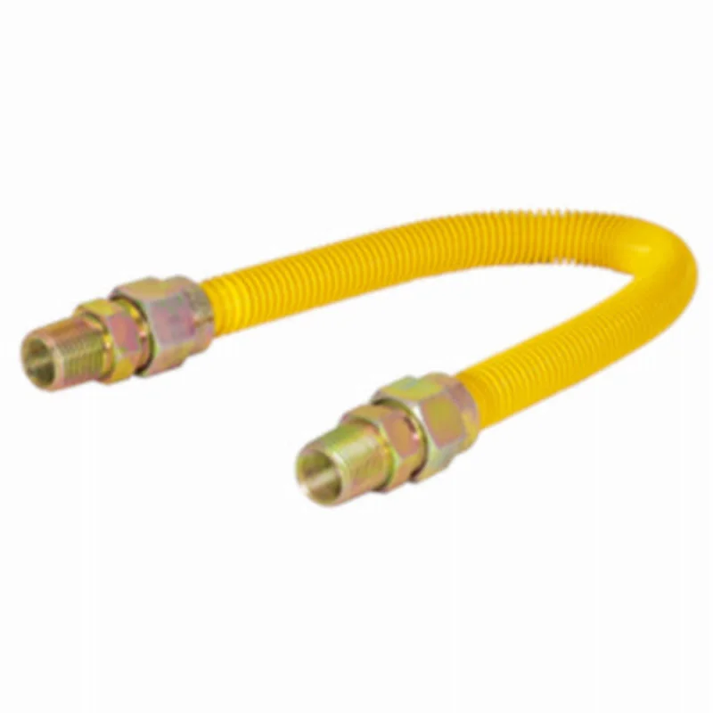 Eastman 3/8 in. OD ArmorBoost EFV Gas Connector - MIP x MIP