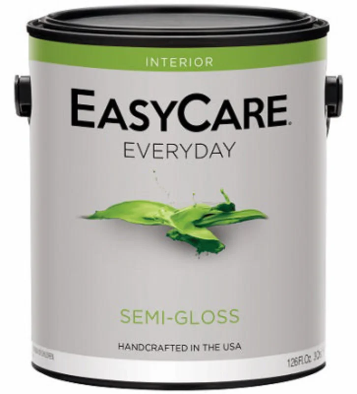 EasyCare Everyday Interior Latex Paint, White Semi-Gloss, 1 Gallon White