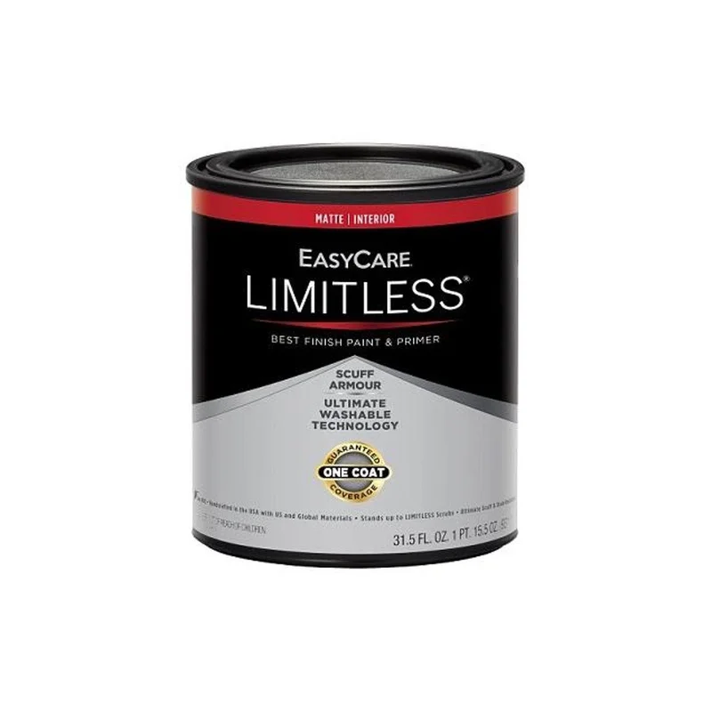 EasyCare Limitless 1 Qt. Neutral Base Matte Acrylic Latex Interior Paint & Primer Neutral Base / LLIMN
