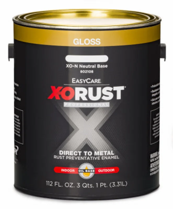 EasyCare X-O Rust Premium Anti-Rust Enamel, Gloss Neutral Base, Oil-Base, 1 Gallon Gloss Neutral Base