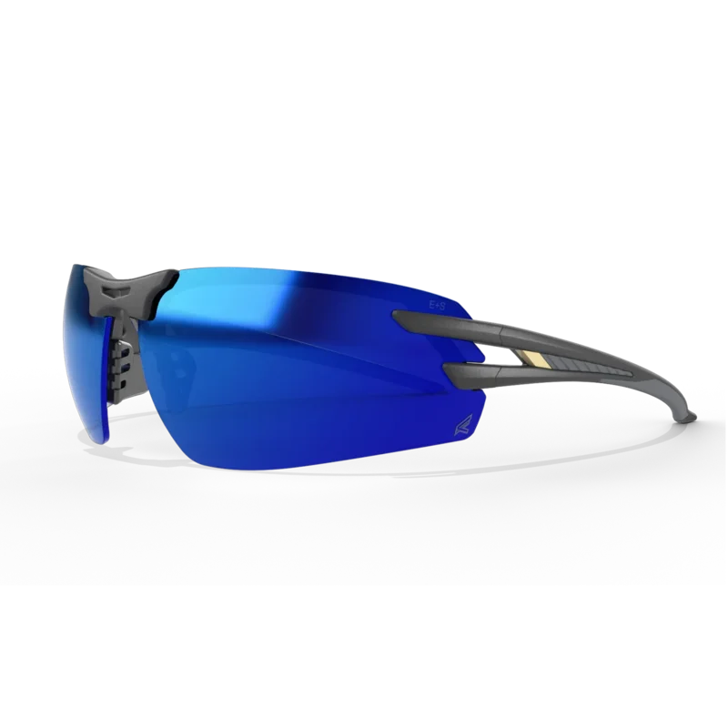 EDGE EYEWEAR SL118 SALITA - BLACK FRAME/AQUA PRECISION BLUE MIRROR LENSES