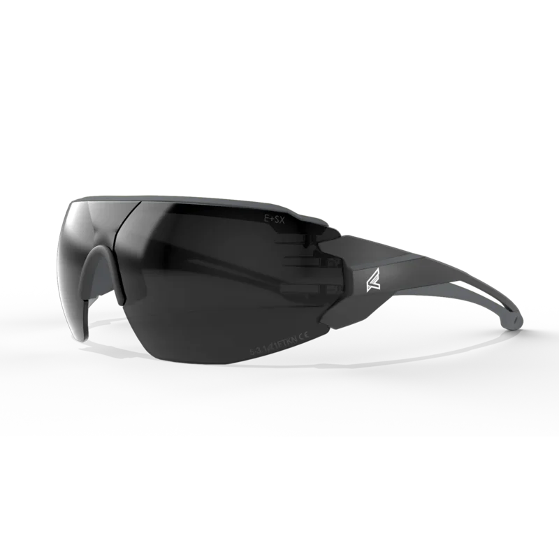 EDGE EYEWEAR TV126VS TAVEN - BLACK FRAME WITH GRAY TPR/VAPOR SHIELD SMOKE LENSES