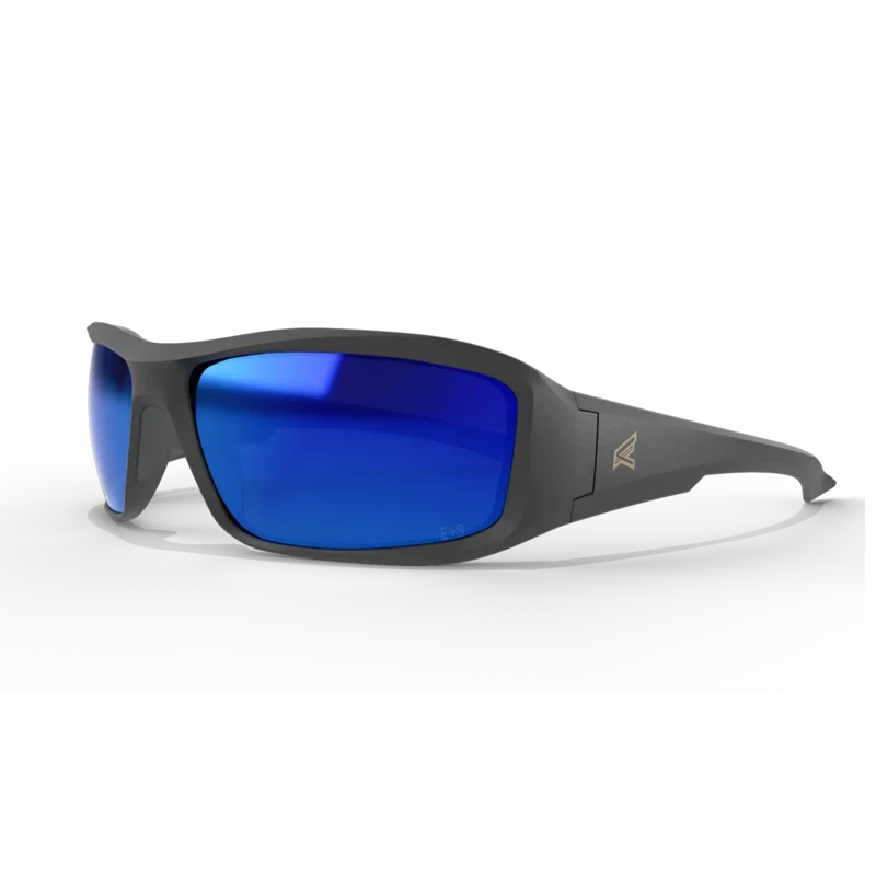 EDGE EYEWEAR TXBAP238 BRAZEAU - MATTE BLACK/POLARIZED BLUE MIRROR LENSES