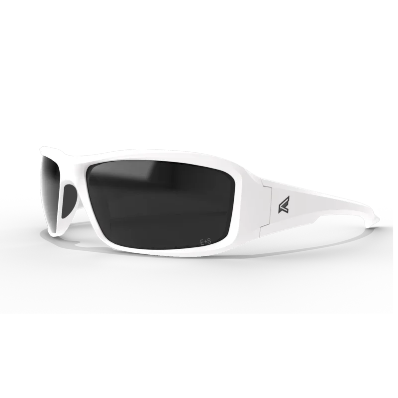 EDGE EYEWEAR XB146 BRAZEAU - WHITE FRAME/SMOKE LENSES