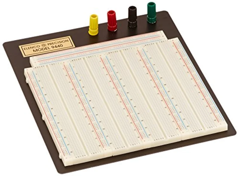 Elenco Breadboard | 3742 Total Contact Points | Make DIY - College - High School - Prototyping Projects Easier | 9440C