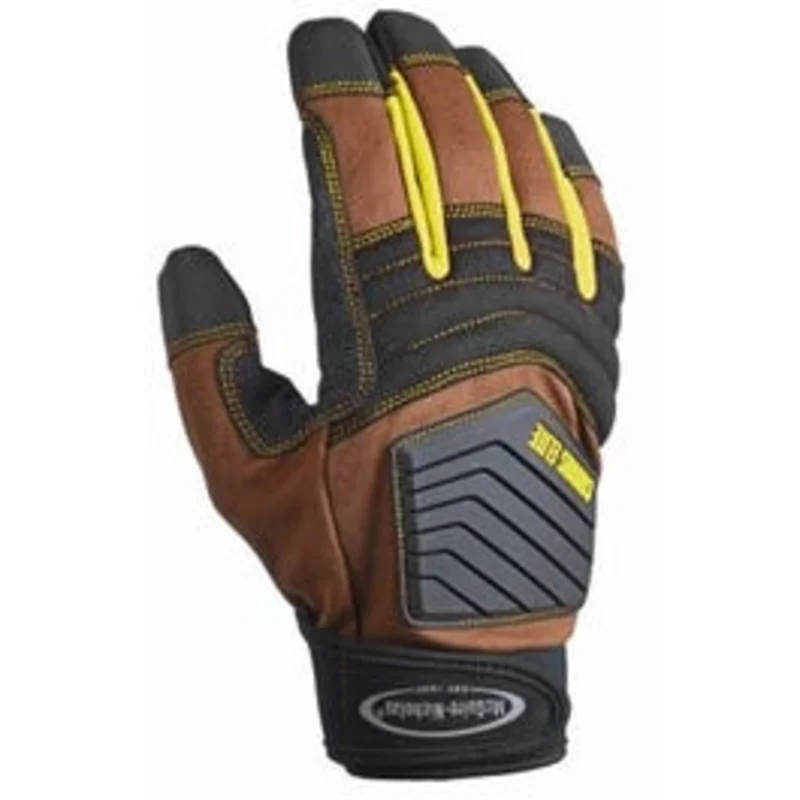Elite Canvas Gloves, Synthetic Leather Palm, Men's Large