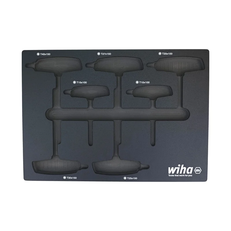 Empty Tray Set for 7 Piece SoftGrip Dual Drive Torx T-Handle Tray Set