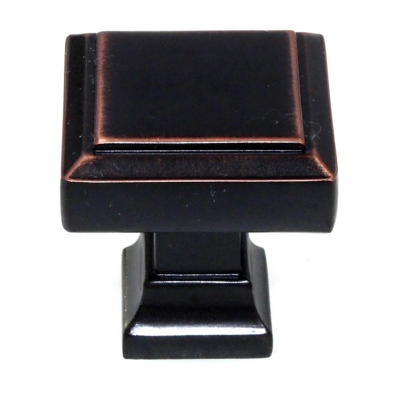 Emtek American Designer 1 1/4" Square Cabinet Knob Oil-Rubbed Bronze 86295US10B