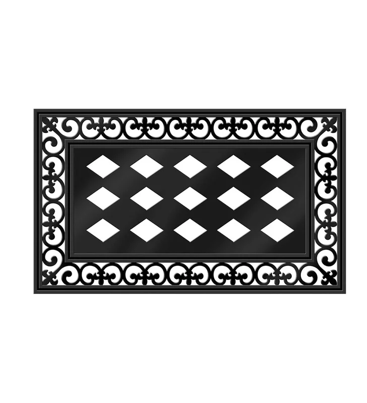 Evergreen Fleur Scroll Sassafras Mat Tray, 29.91" X 17.72"