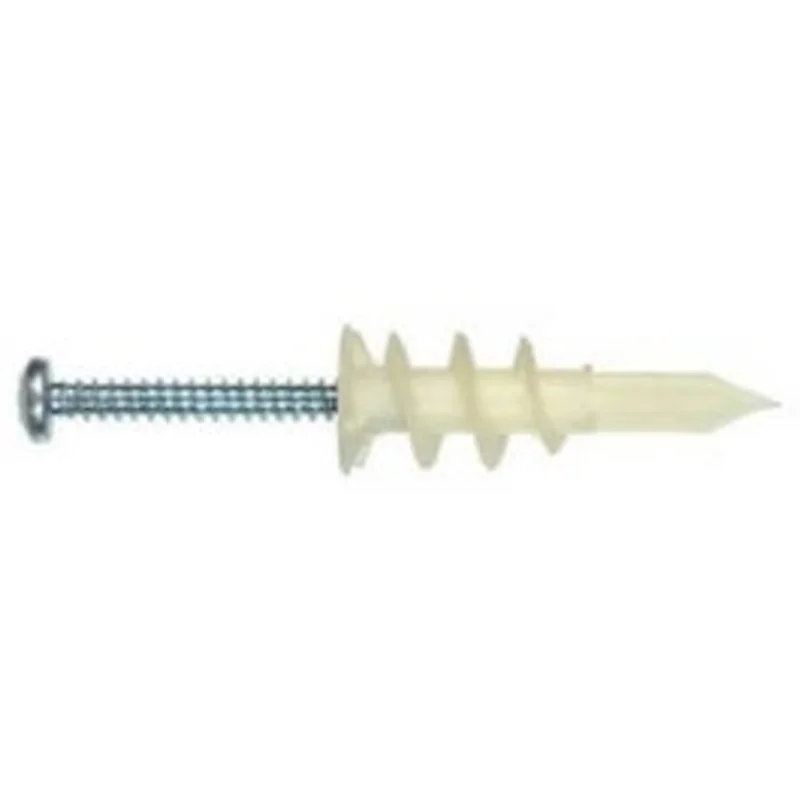 EZ Wall Anchor, Plastic, #8 x 1-1/4-In., 10-Pk.