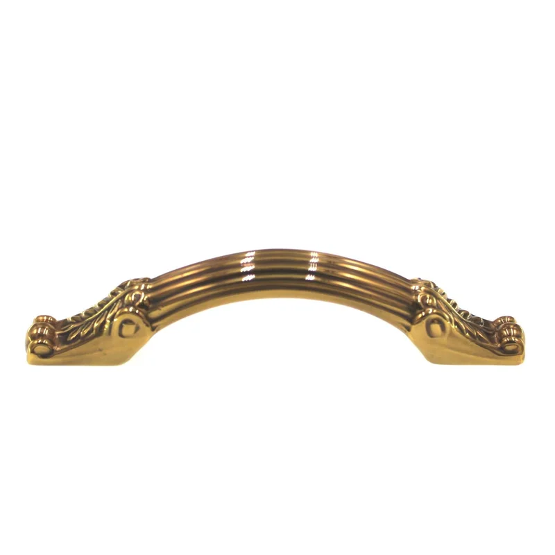 FKI Hardware Richelieu Period Brass Sherwood Antique 3" Ctr Cabinet Pull F117