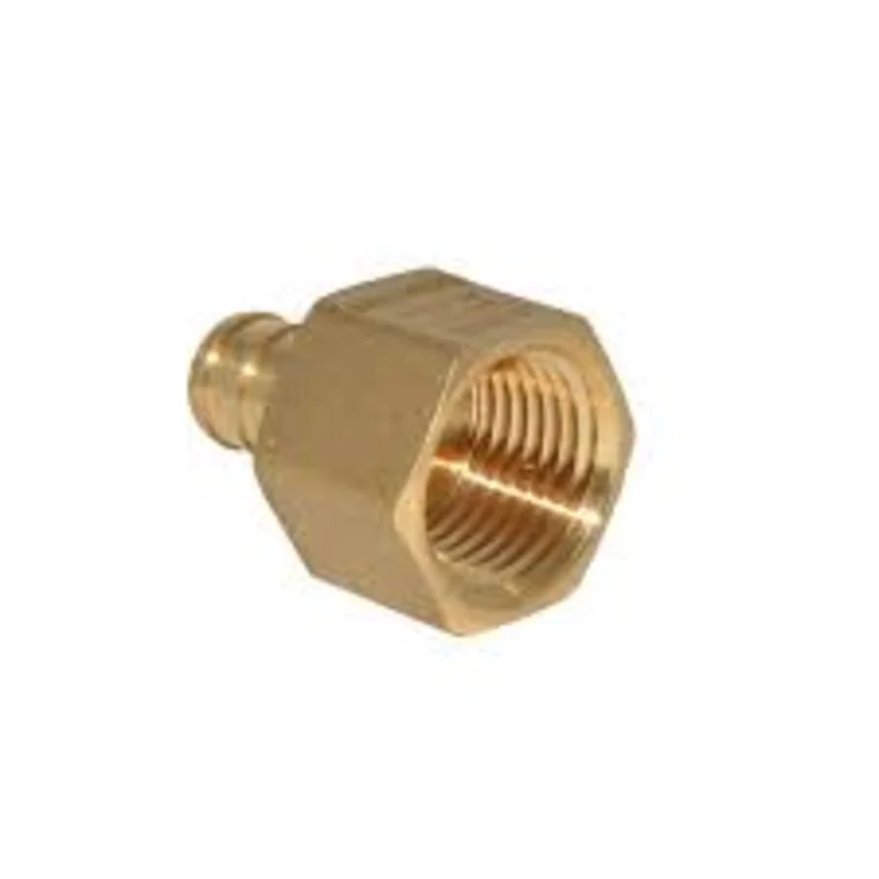 Flair-It 1/2" Pex Barb x 1/2" FPT Adapters Brass Fitting Pipe 1-5/8" Overall