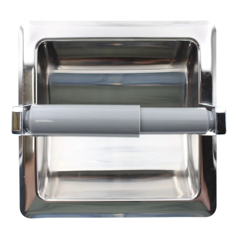 Franklin Brass Futura Stainless Steel Recessed Toilet Tissue Holder 657B