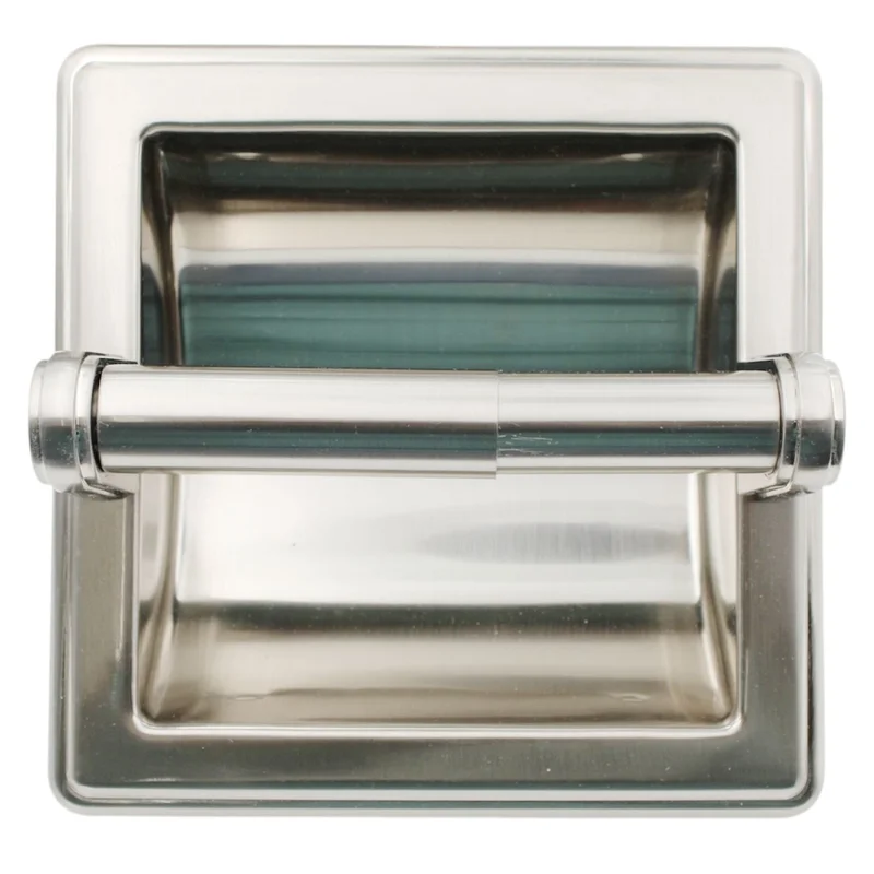 Franklin Brass Jamestown Satin Nickel Recessed Toilet Tissue Holder 9097SN