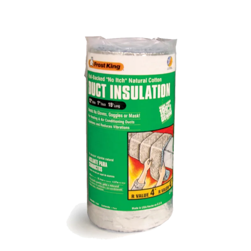Frost King Foil Backed "No Itch" Natural Cotton Duct Wrap 12" x 1" x 15 ft
