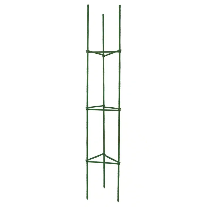 Gardener's Blue Ribbon 60-in Powder-Coated Galvanized Steel Wire Triangular Tomato Cage Green
