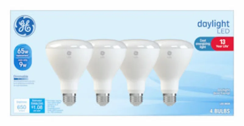 GE Lighting LED Reflector Light Bulbs R30 Frosted Daylight